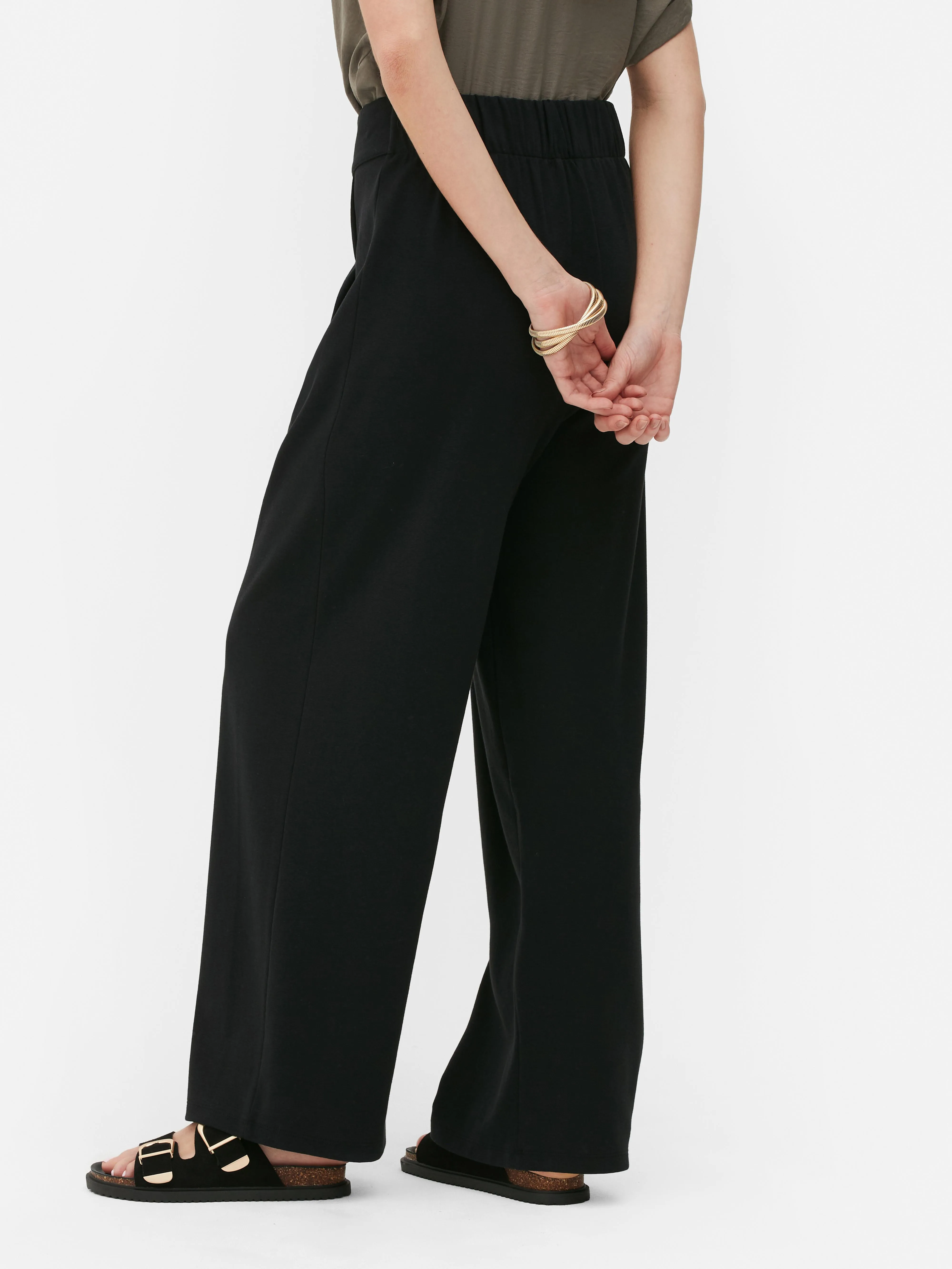 Joggers de vestir con pernera recta