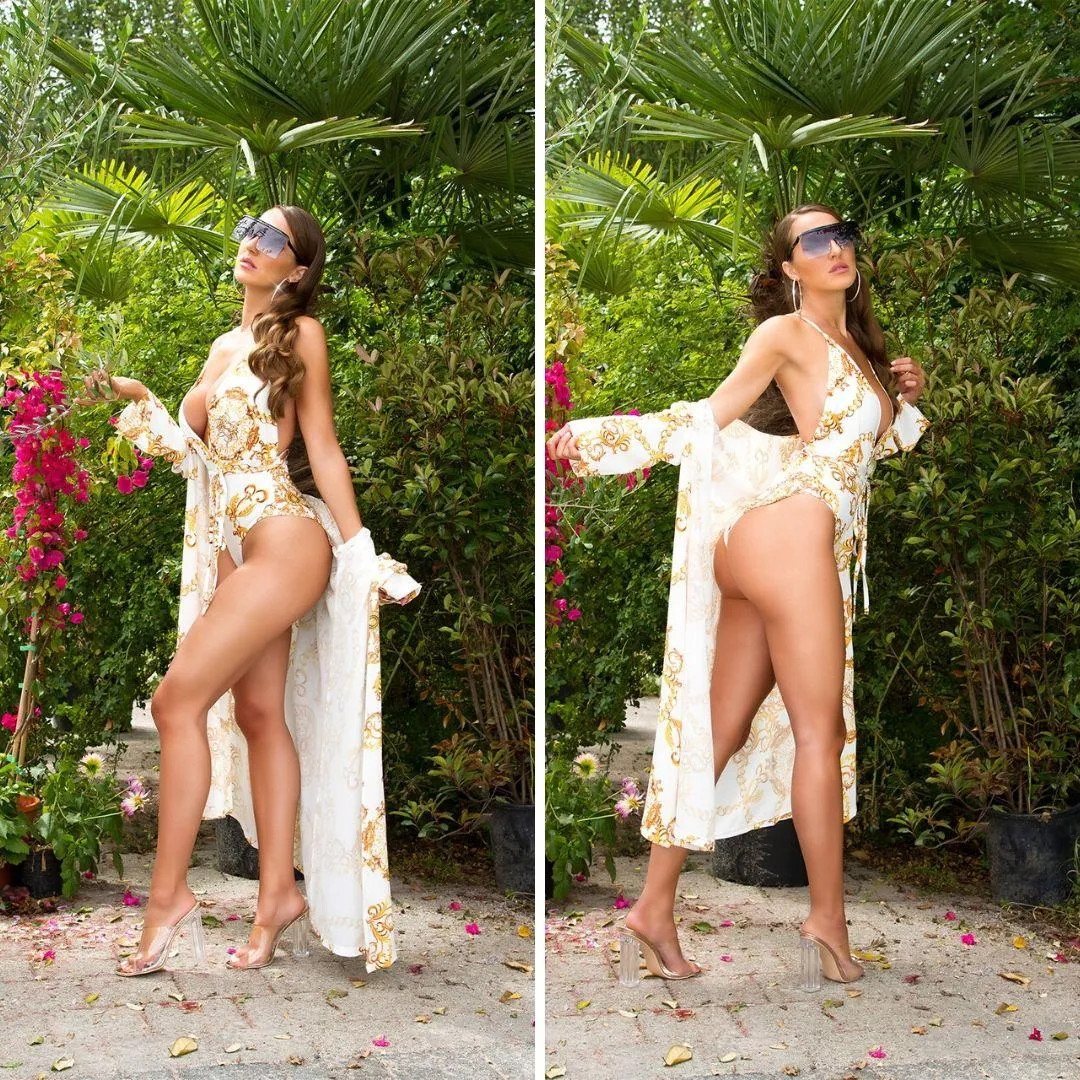 Kimono veraniego estampado 