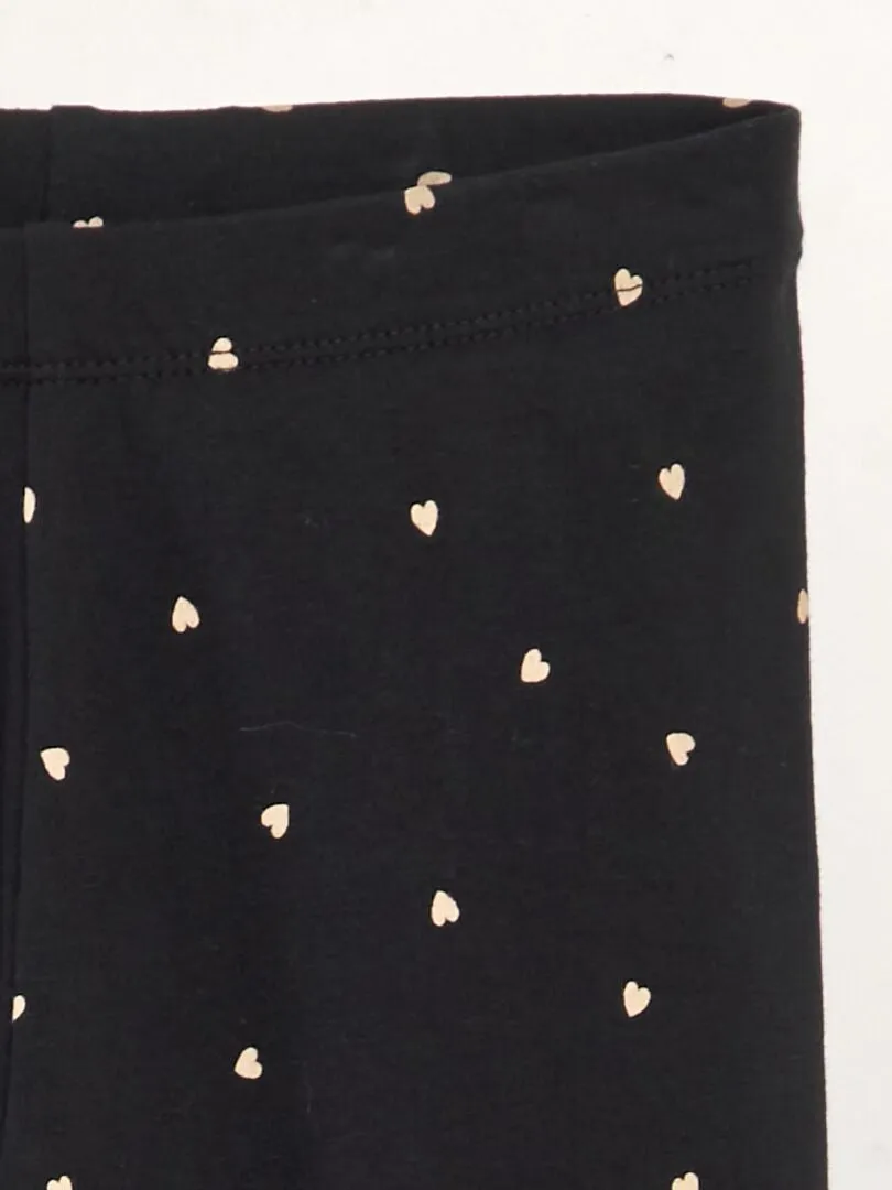 LEGGING LARGO ESTAMPADO  NEGRO