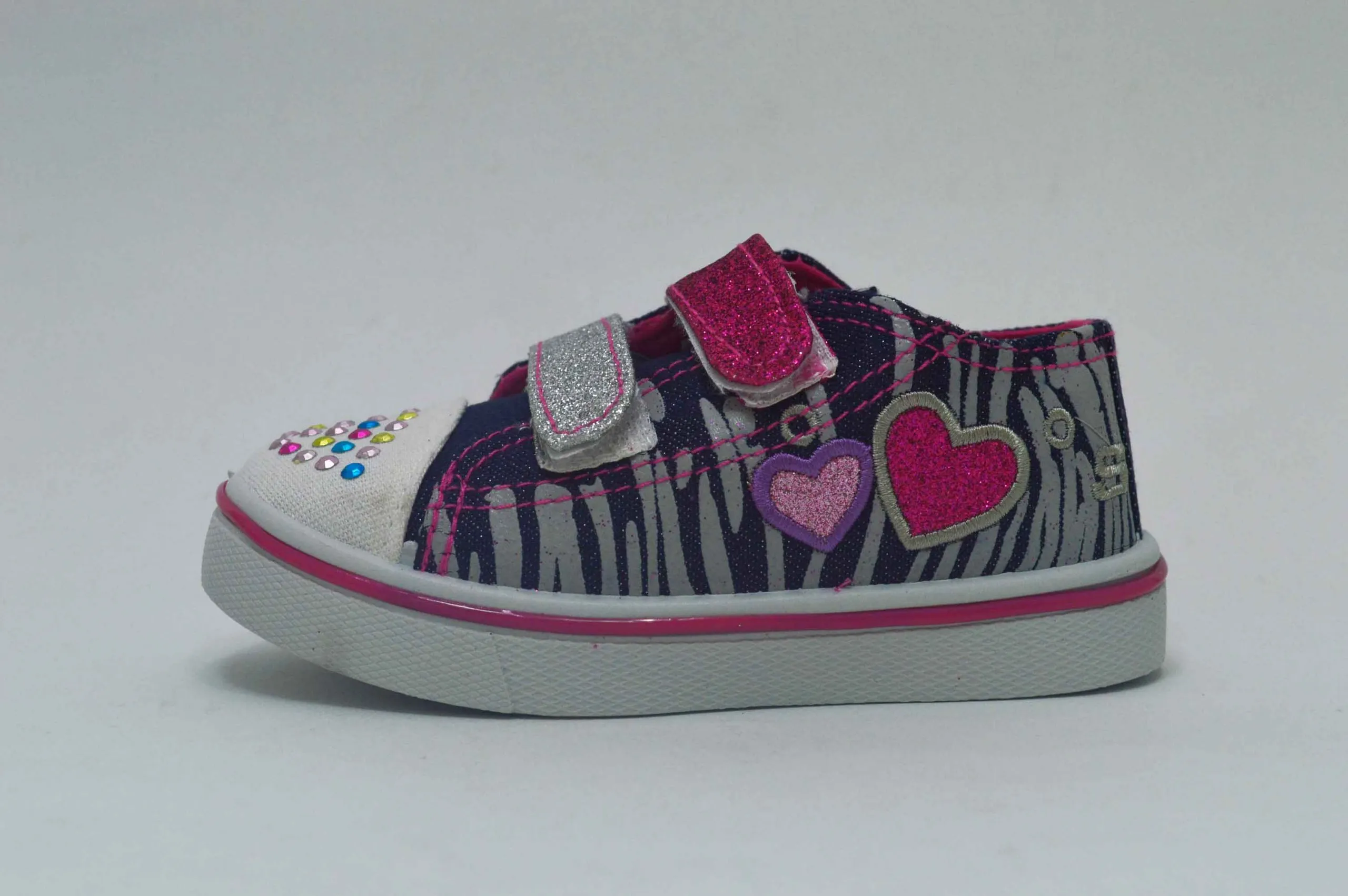 Lona glitter con puntera niña