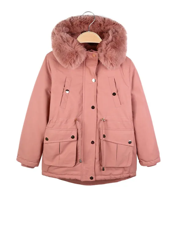 M&2 Kids Cazadora acolchada con capucha para niña