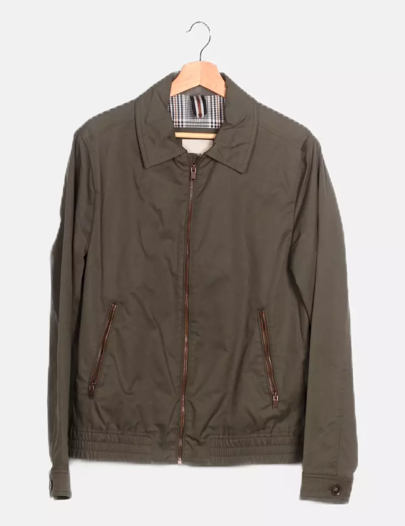 Mango Impermeable verde