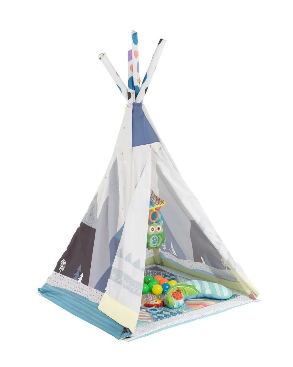 Manta juego con teepee kikkaboo