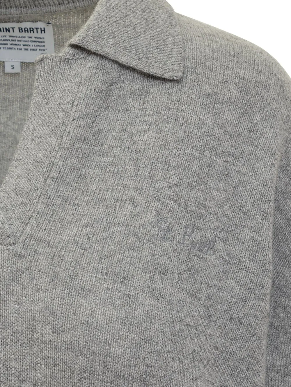 MC2 SAINT BARTH Polo Sweater with Logo