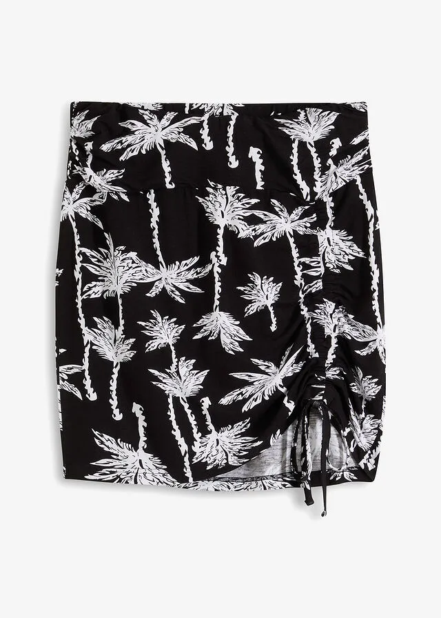 Minifalda Negro estampado