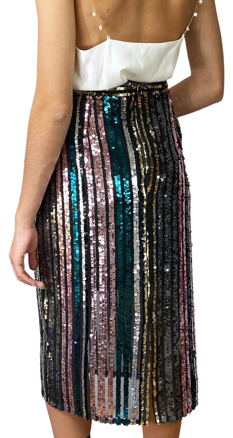 MISS SELFRIDGE Falda Lentejuelas Multicolor