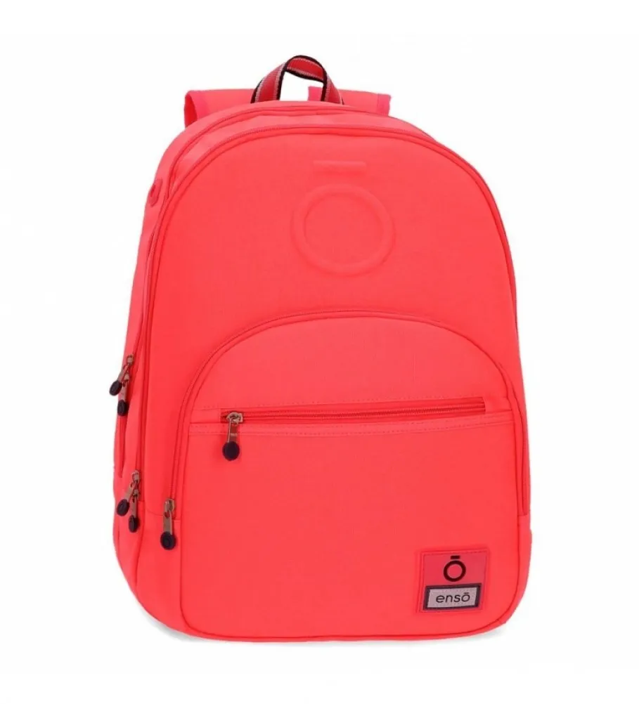 MOCHILA BASIC 32X46X17CM ROJO