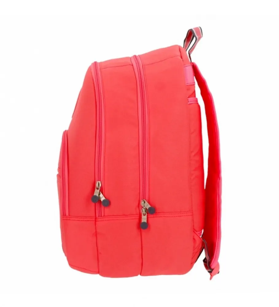 MOCHILA BASIC 32X46X17CM ROJO