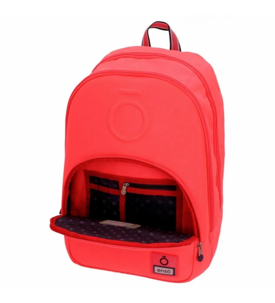 MOCHILA BASIC 32X46X17CM ROJO