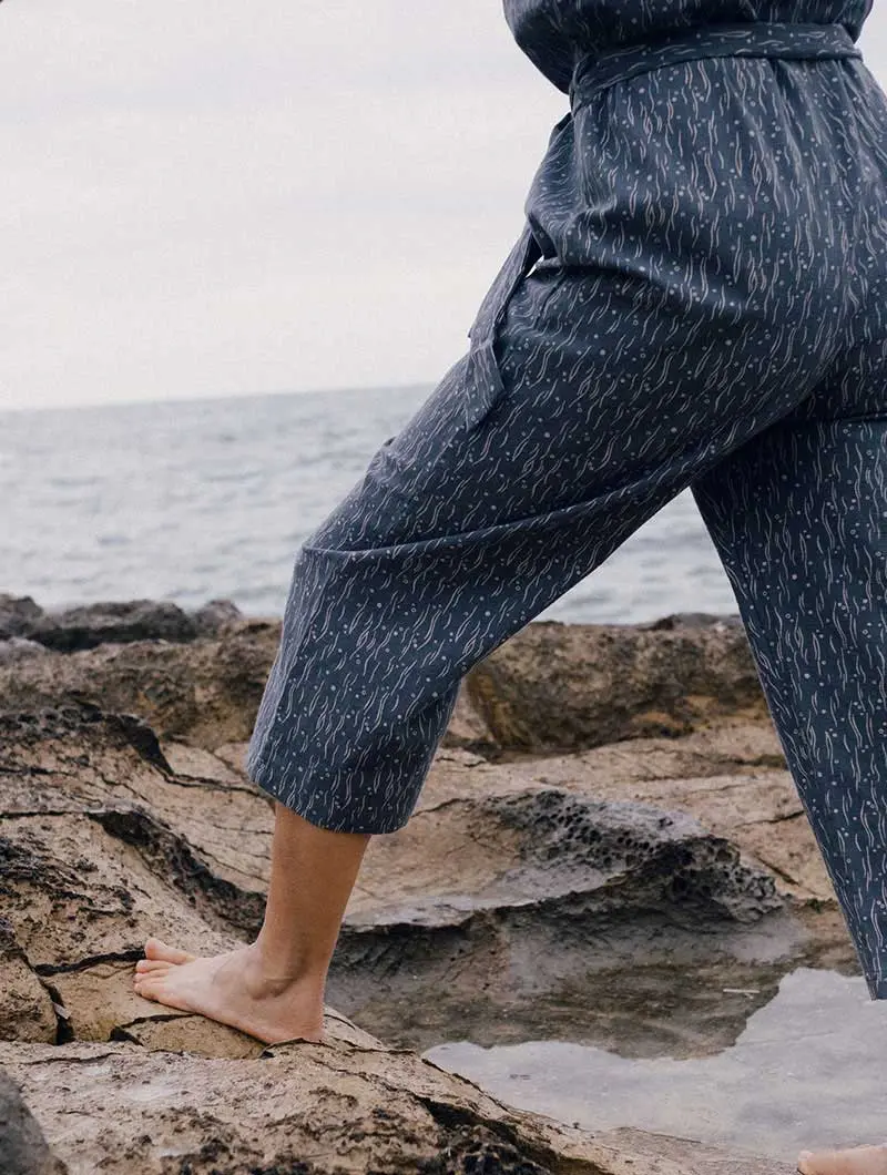 Mono largo para mujer ecológico bruma azul
