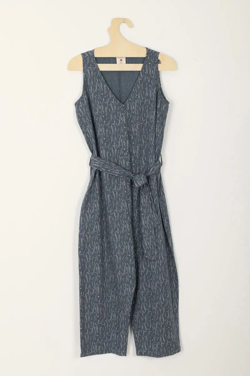 Mono largo para mujer ecológico bruma azul
