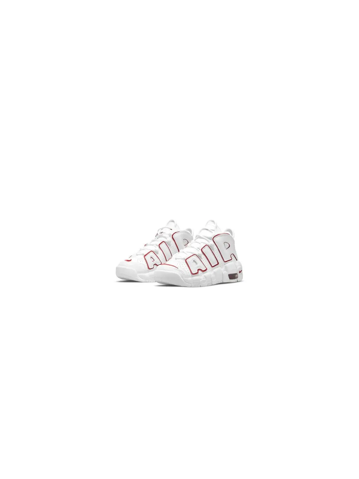 NIKE AIR UPTEMPO WHITE VARSITY RED