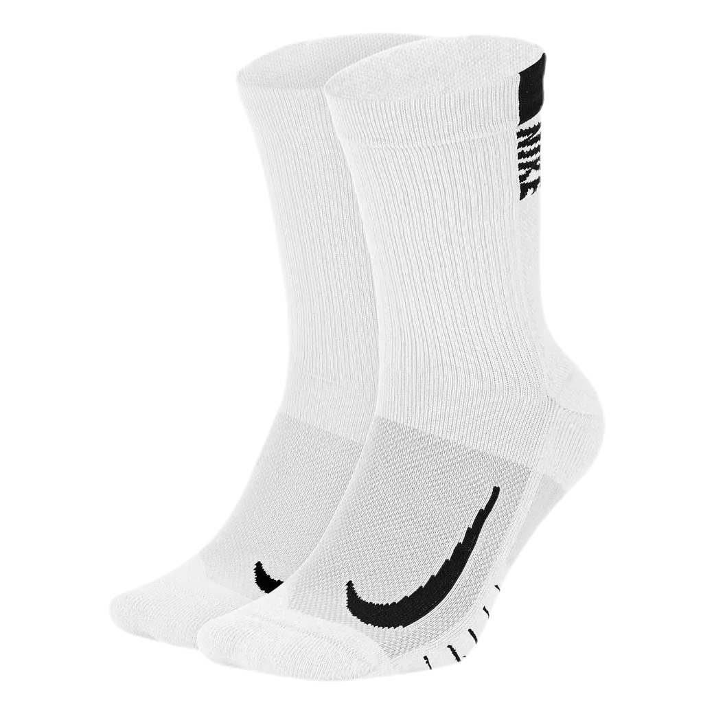 Nike Multiplier Crew Sock (2 Pairs) WHITE/BLACK
