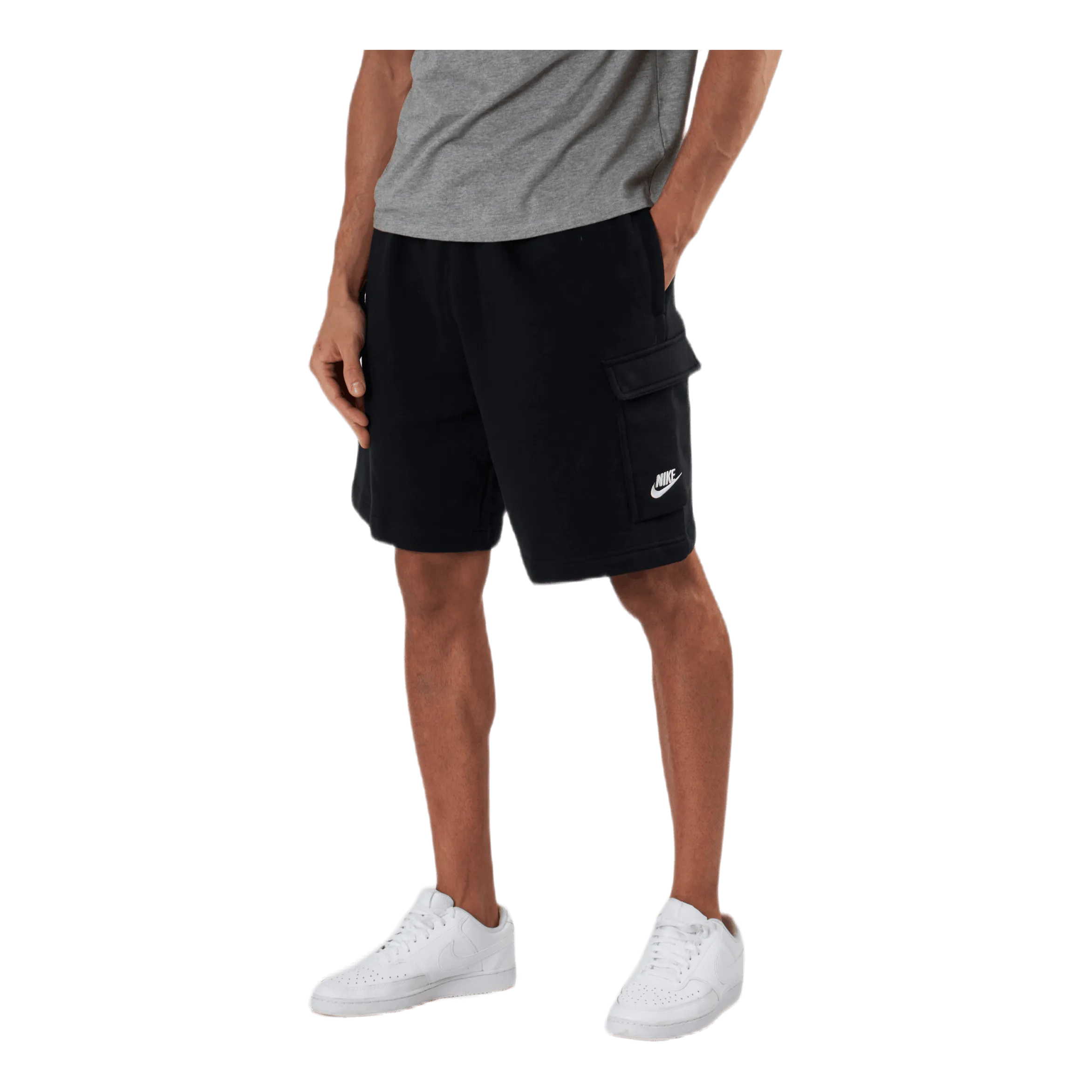Nike Sportswear Club Men's Cargo Shorts BLACK/BLACK/WHITE