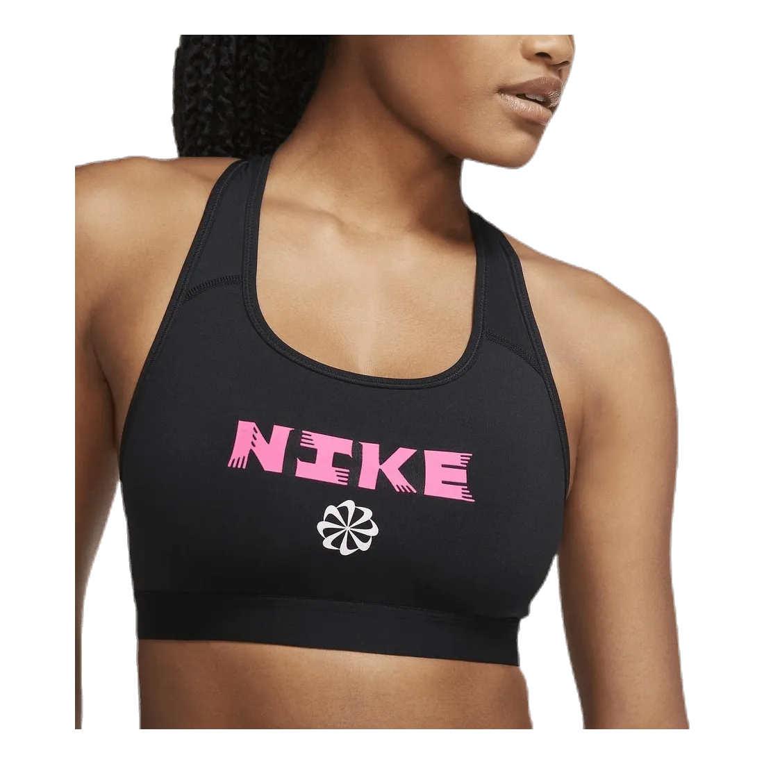 Nike Swoosh Icon Clach Band Bra Pink/Black