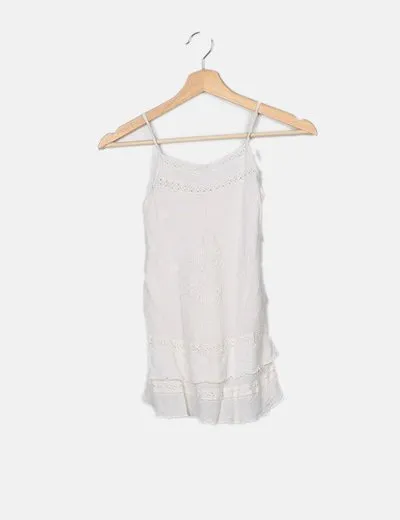 NoName Blusa rosa con bordados