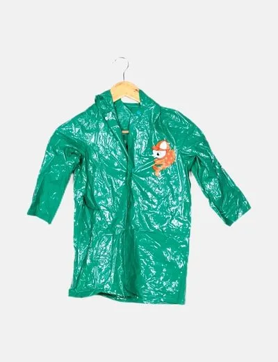 NoName Impermeable verde básico