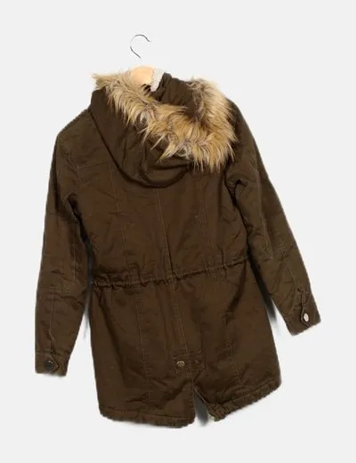 NoName Parka verde con capucha