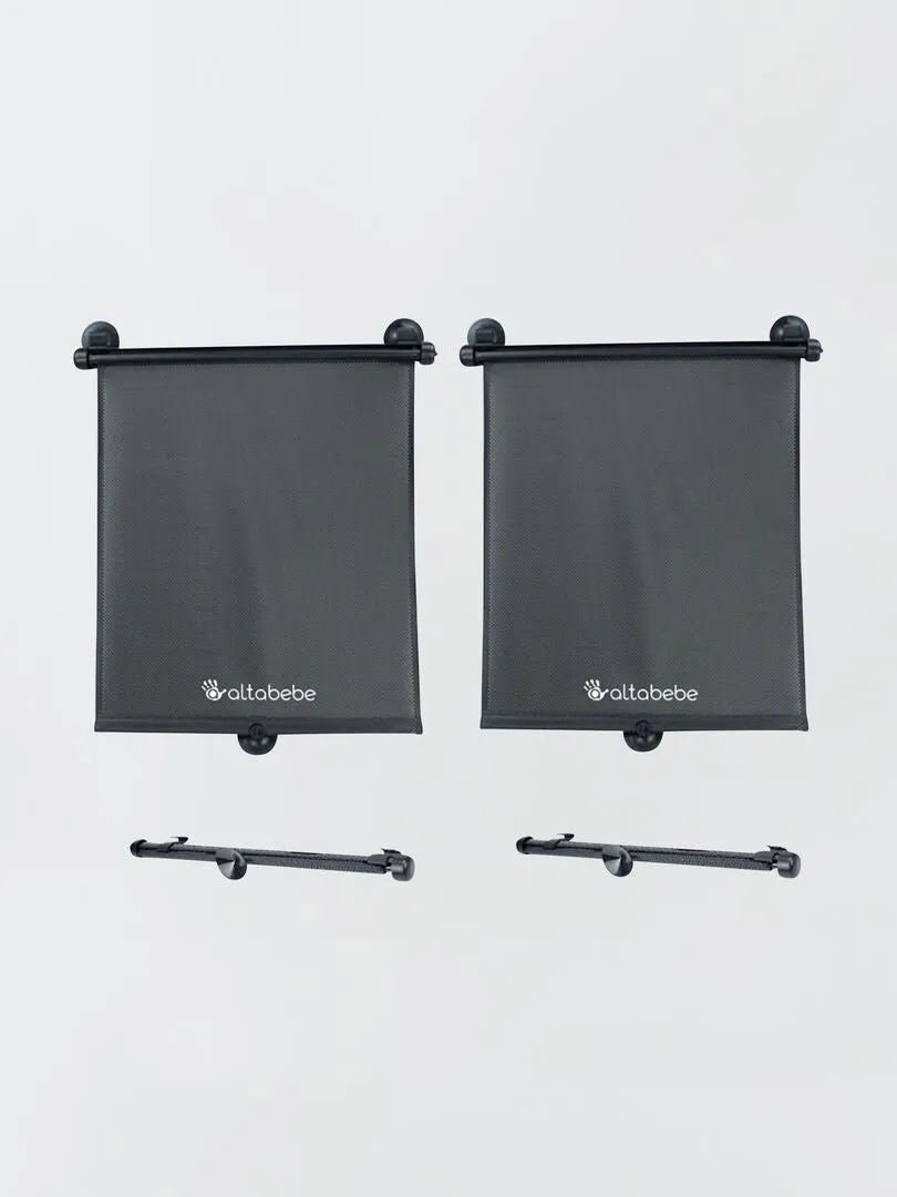PACK DE 2 PARASOLES ENROLLABLES  NEGRO