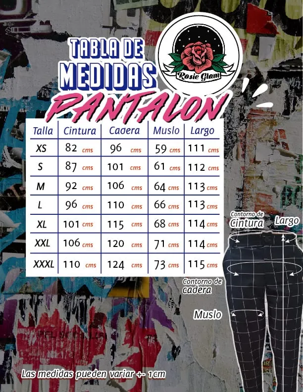 PANTALON CREMALLERAS  ROSIEGLAM