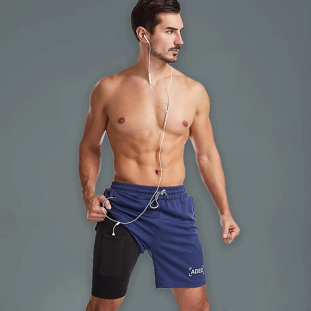Pantalones cortos de entrenamiento para correr mujeres con forro 2 en 1 pantalones cortos deportivos atléticos con bolsillo con 