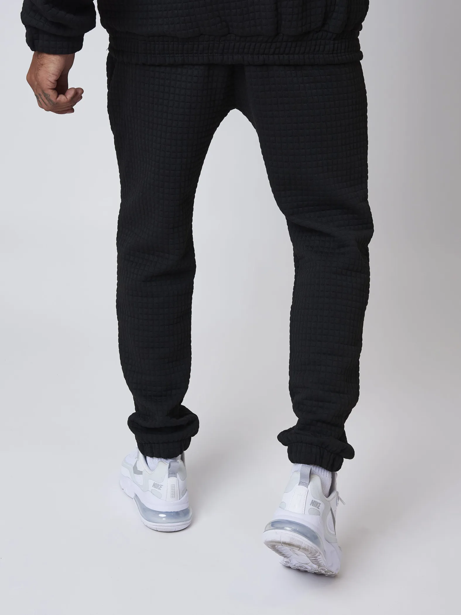 Pantalones de jogging con acolchado cuadrado