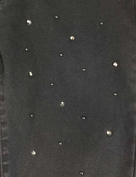 pantalÓn vaquero negro con brillos