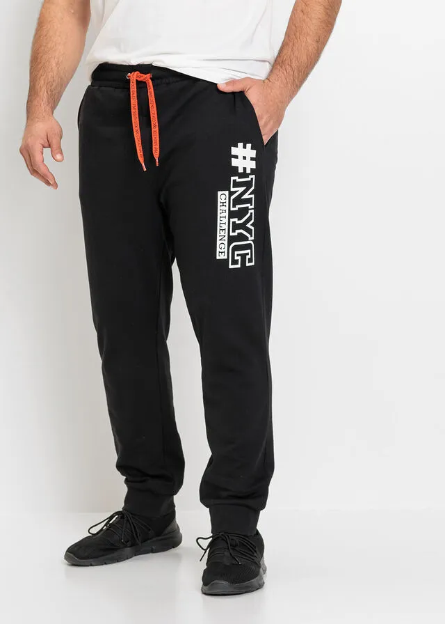 Pantalón de chándal con poliéster reciclado Negro
