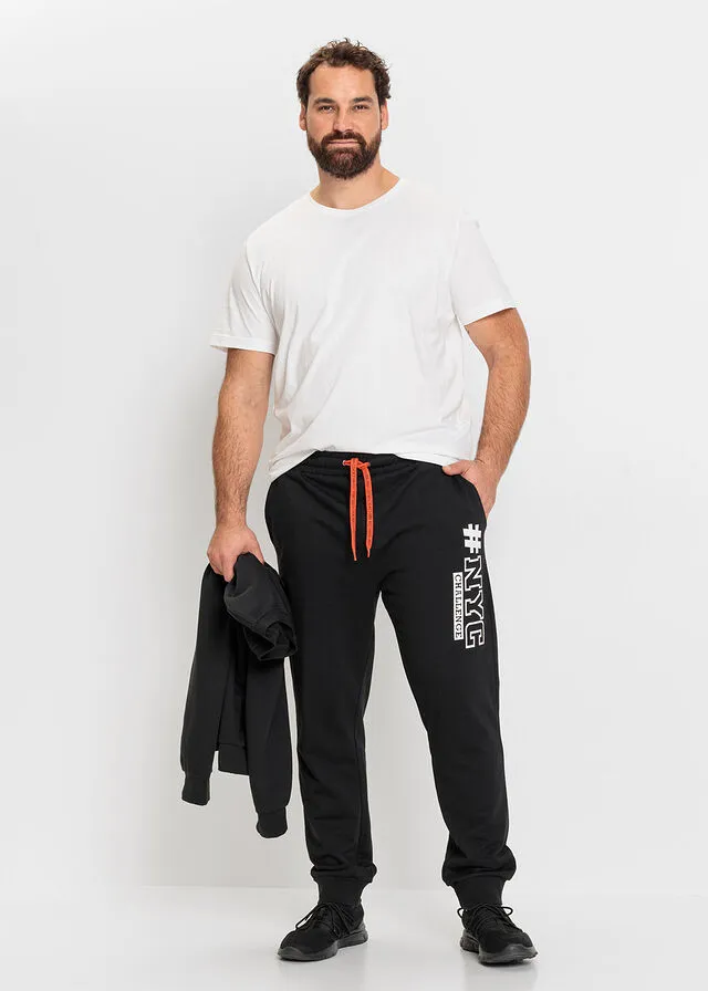 Pantalón de chándal con poliéster reciclado Negro