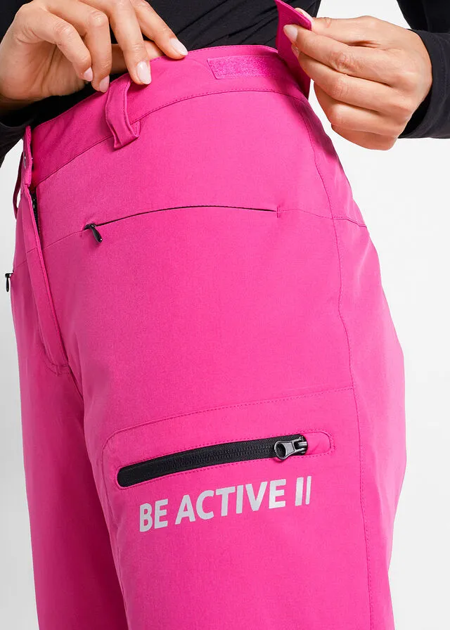 Pantalón térmico funcional de esquí con protector antinieve, material impermeable y corte recto Magnolia