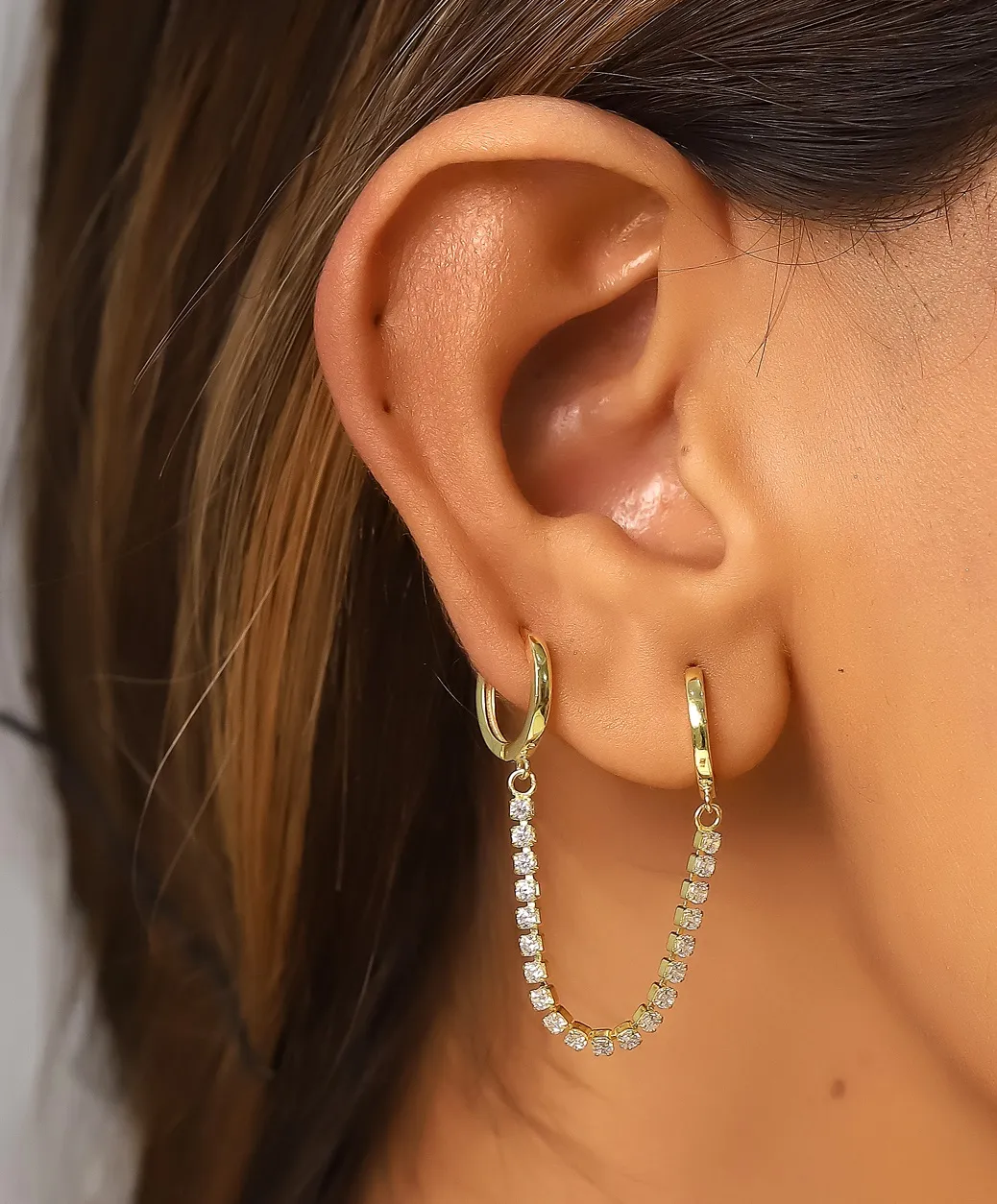 Pendiente Plata con 2 Aros