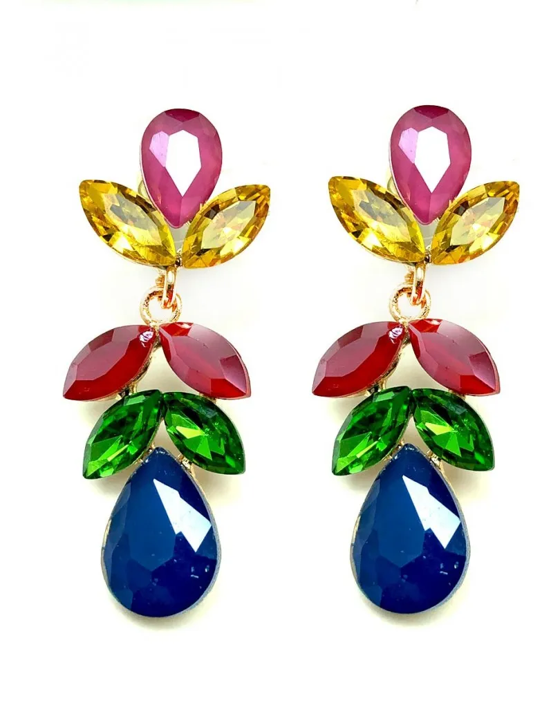 PENDIENTES DE BISUTERIA FINA CON GRAN COLORIDO