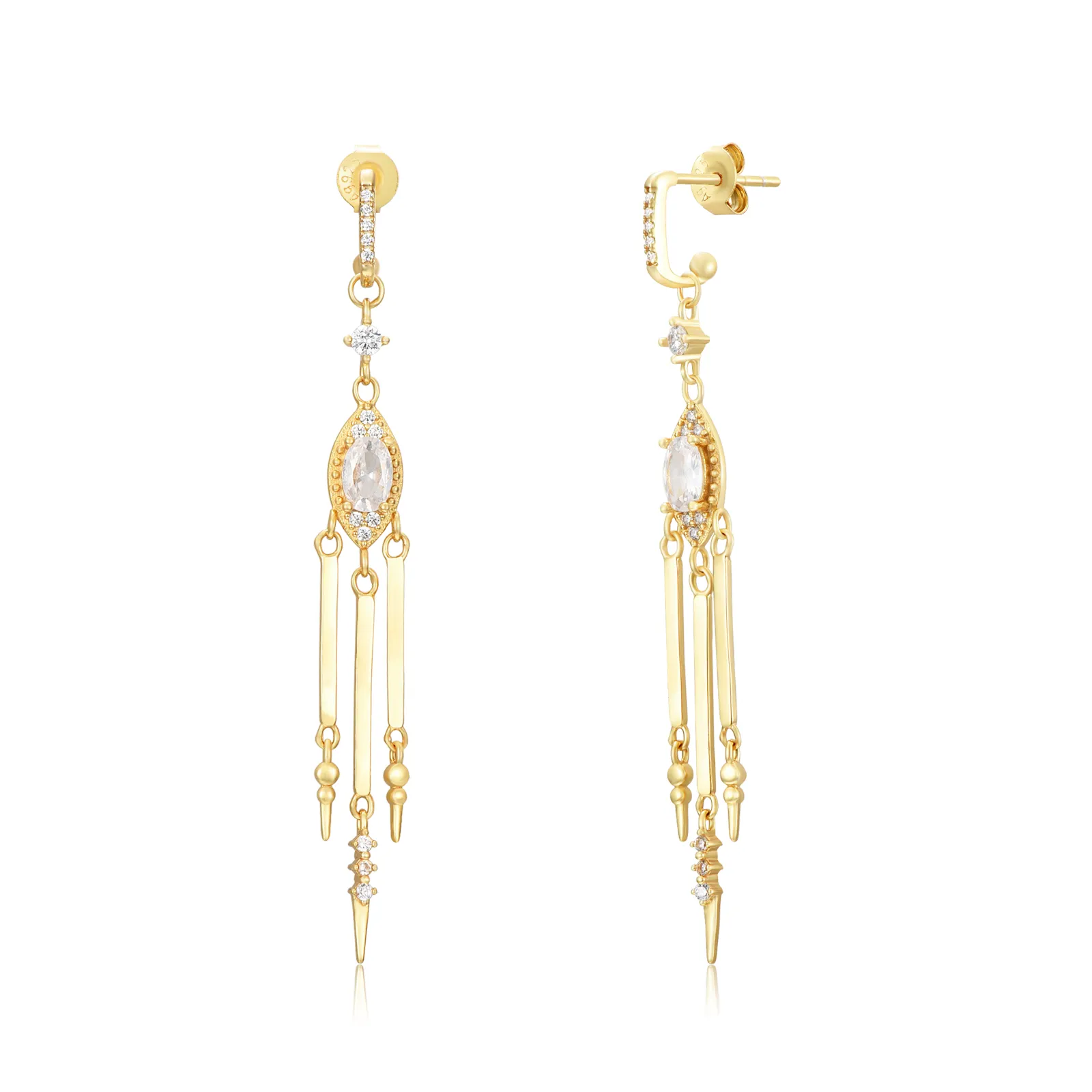 Pendientes Novia con Circonitas
