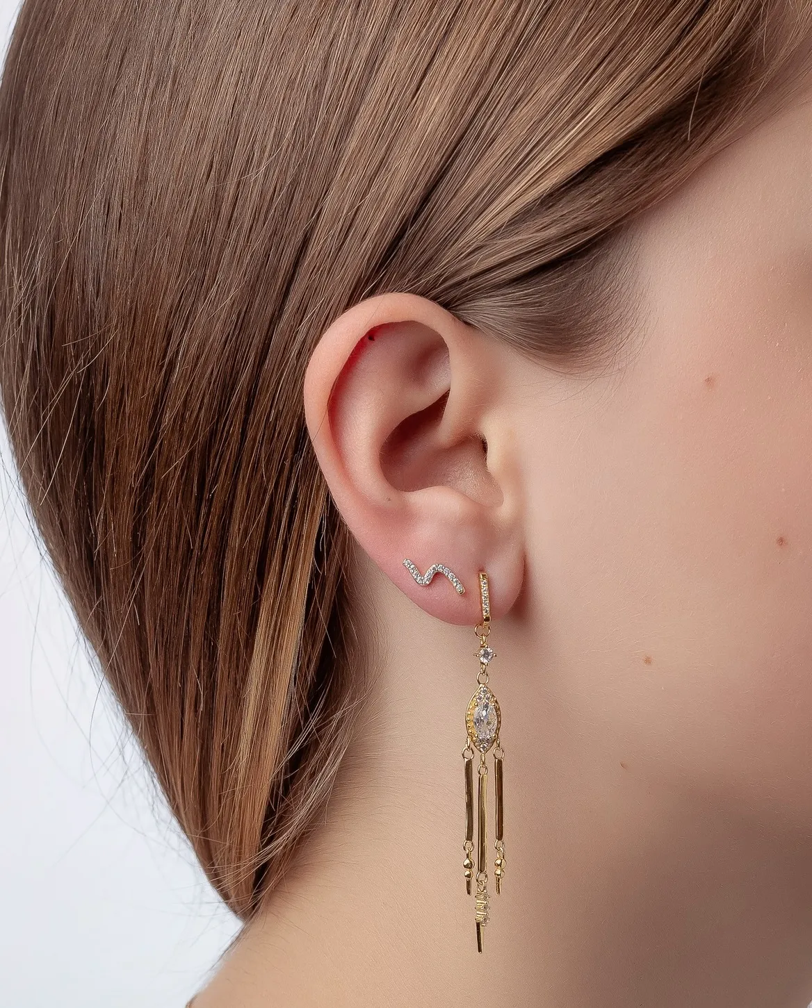 Pendientes Novia con Circonitas