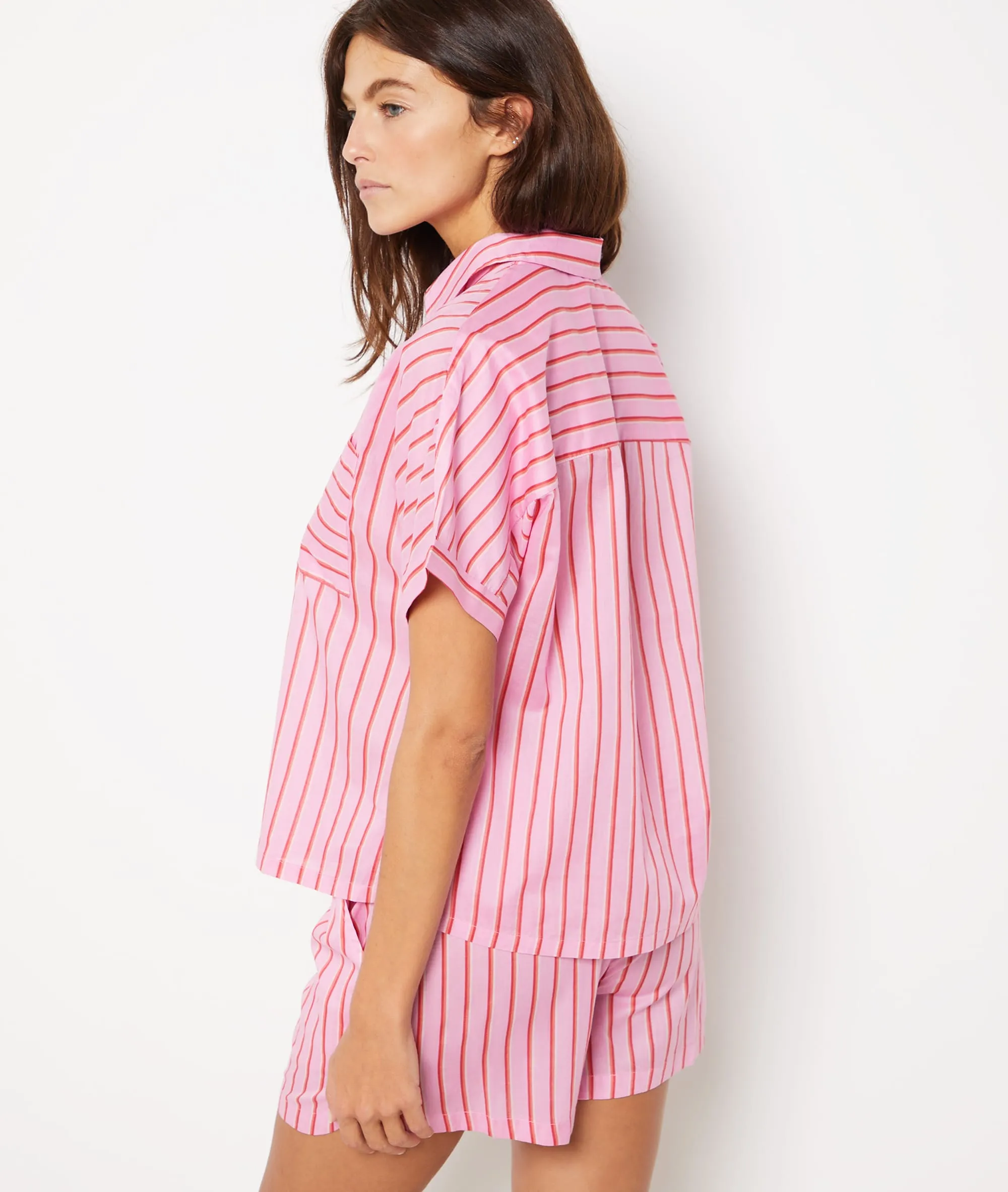 PIJAMA 2 PIEZAS ESTAMPADO CON TOTEBAG DEENA ROSE BONBON  ETAM