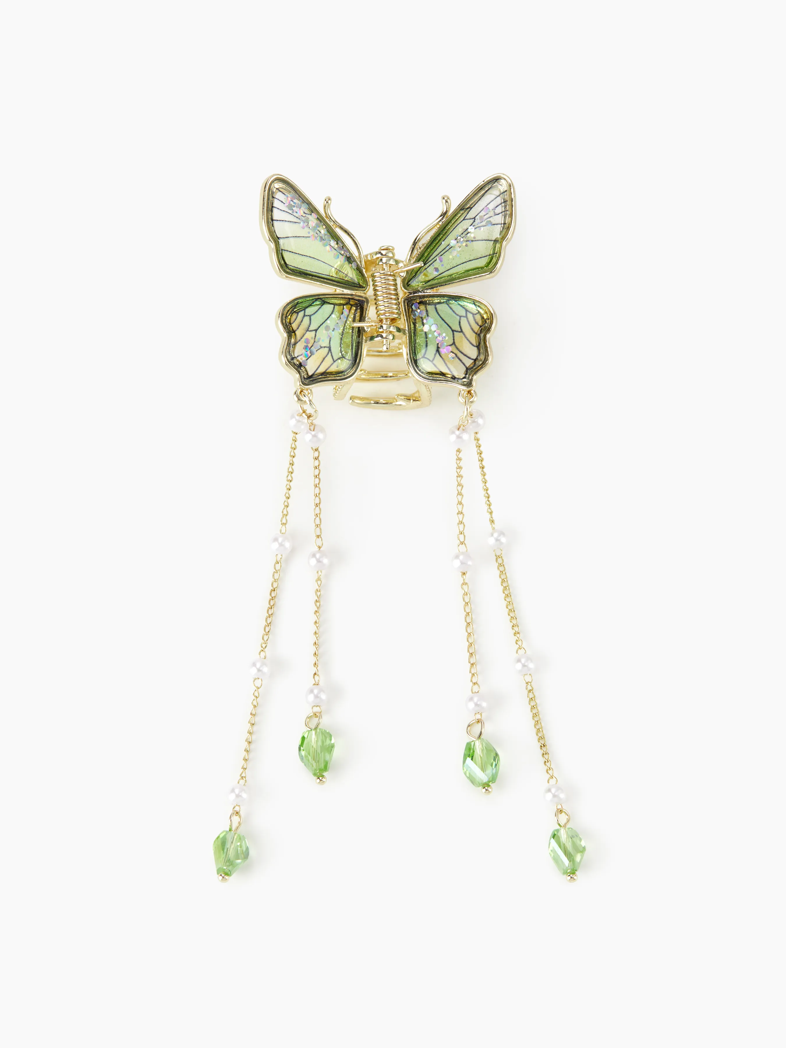 Pinza de pelo con borla de mariposa