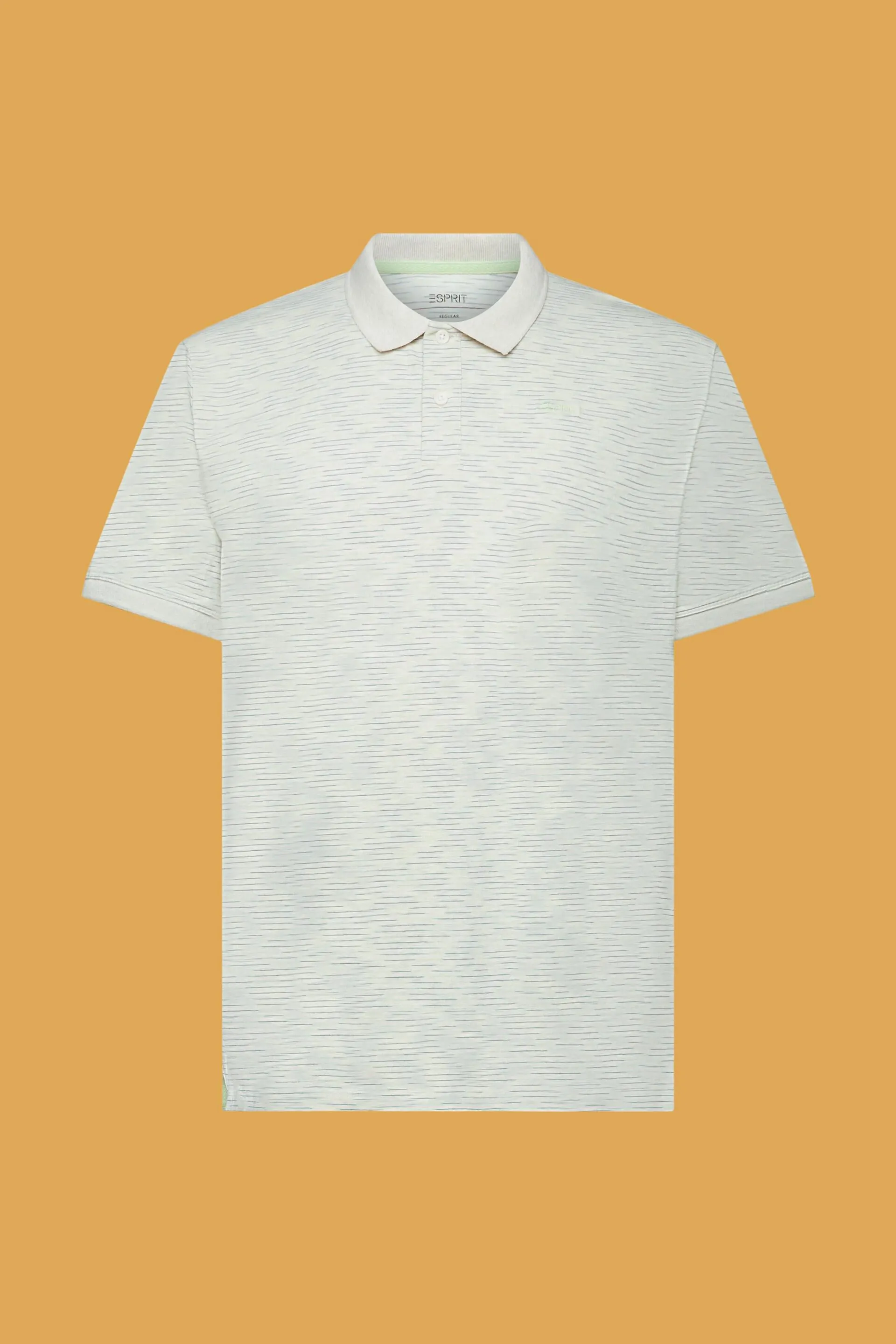 Polo jaspeado con rayas finas