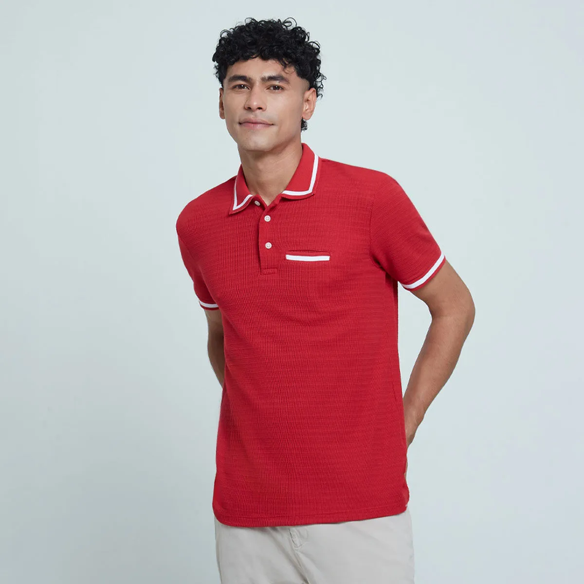 Polo Tejida Con Bolsillo