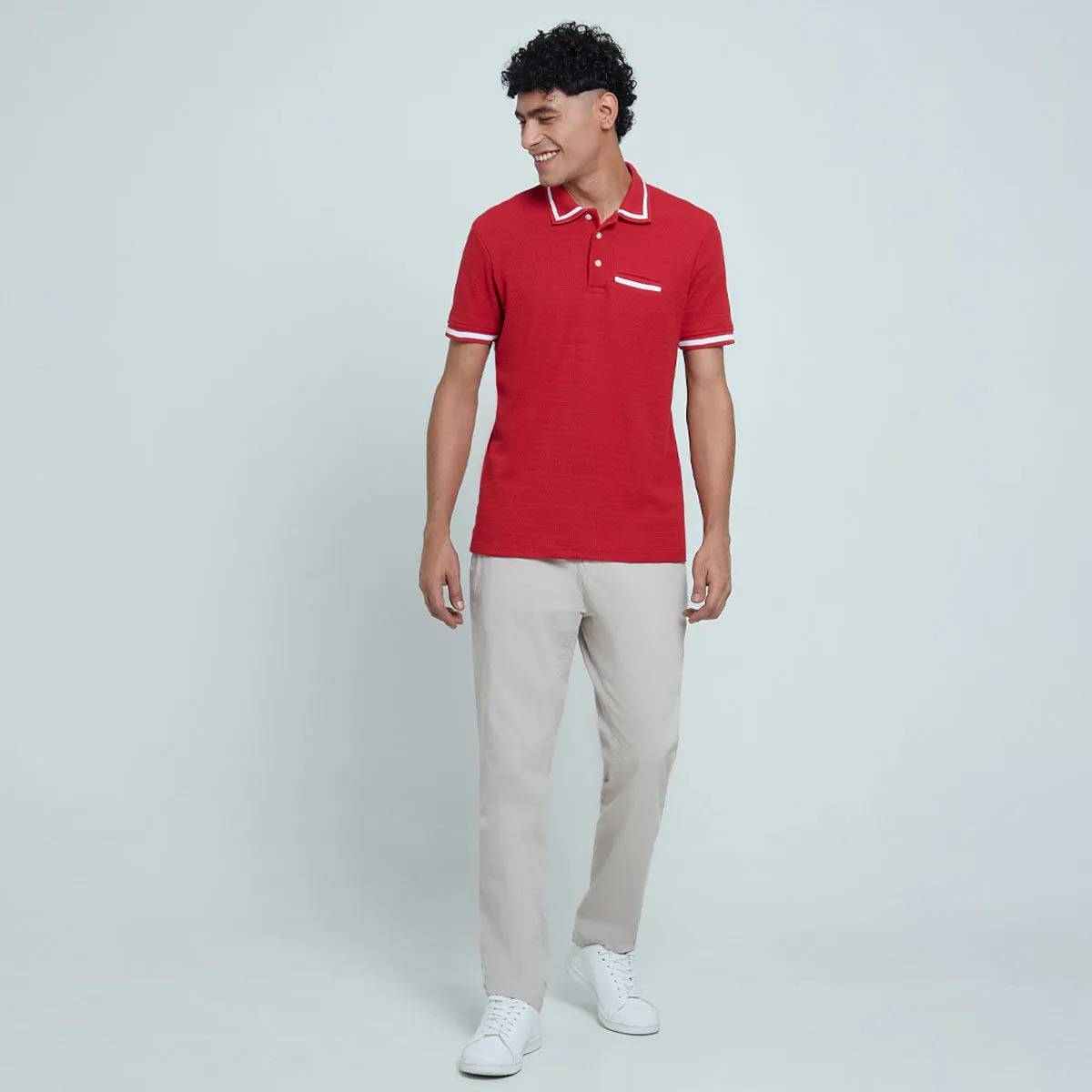 Polo Tejida Con Bolsillo