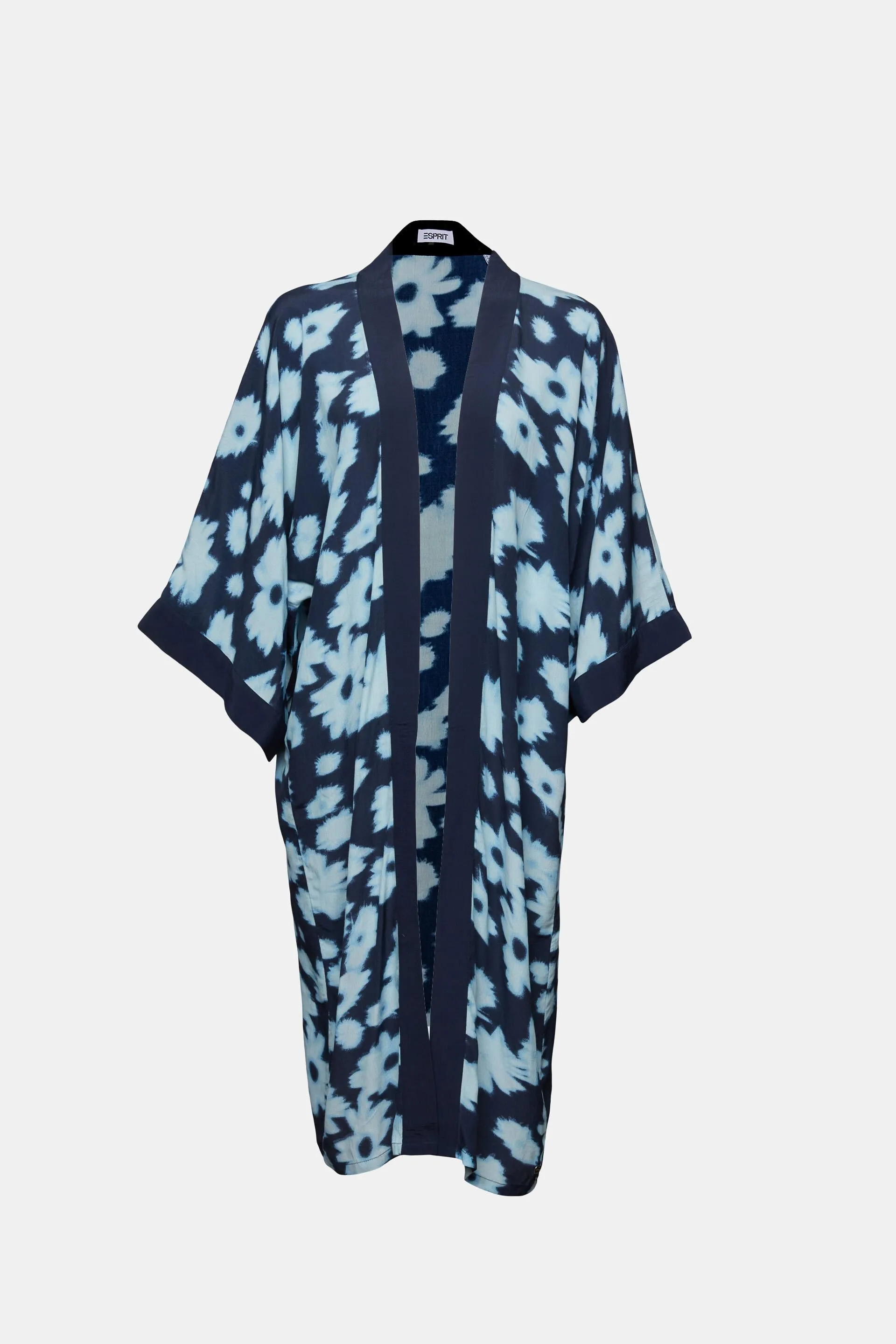 Poncho estampado con diseño abierto