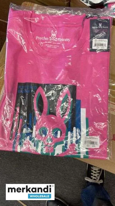 Psycho Bunny Camisetas de manga corta para hombres Surtido 24pcs