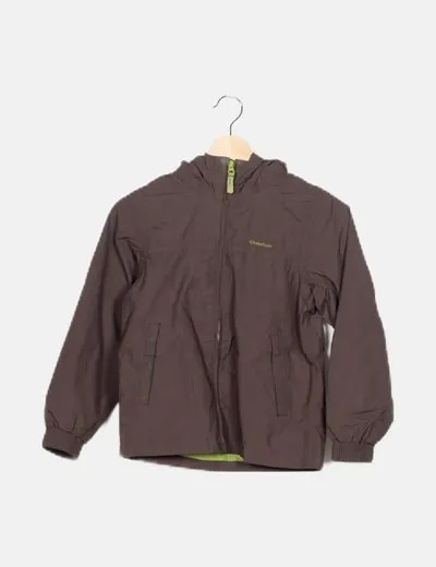 Quechua Chaqueta impermeable marrón