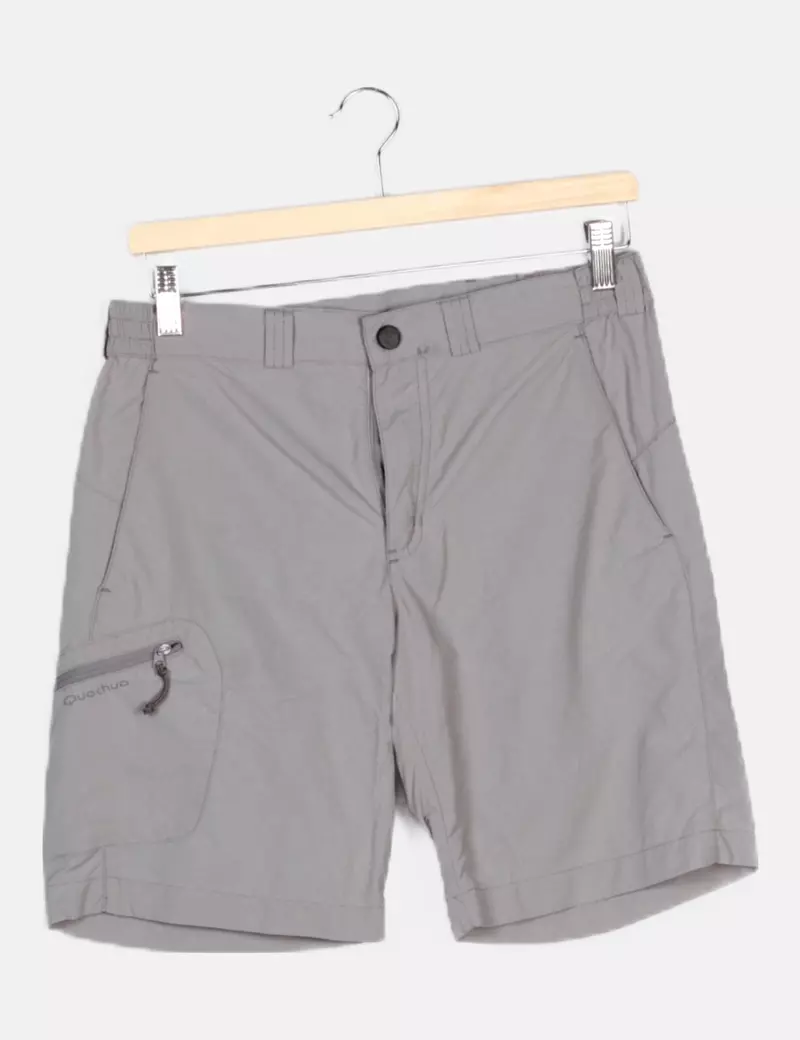 Quechua Short deportivo gris claro deportivo