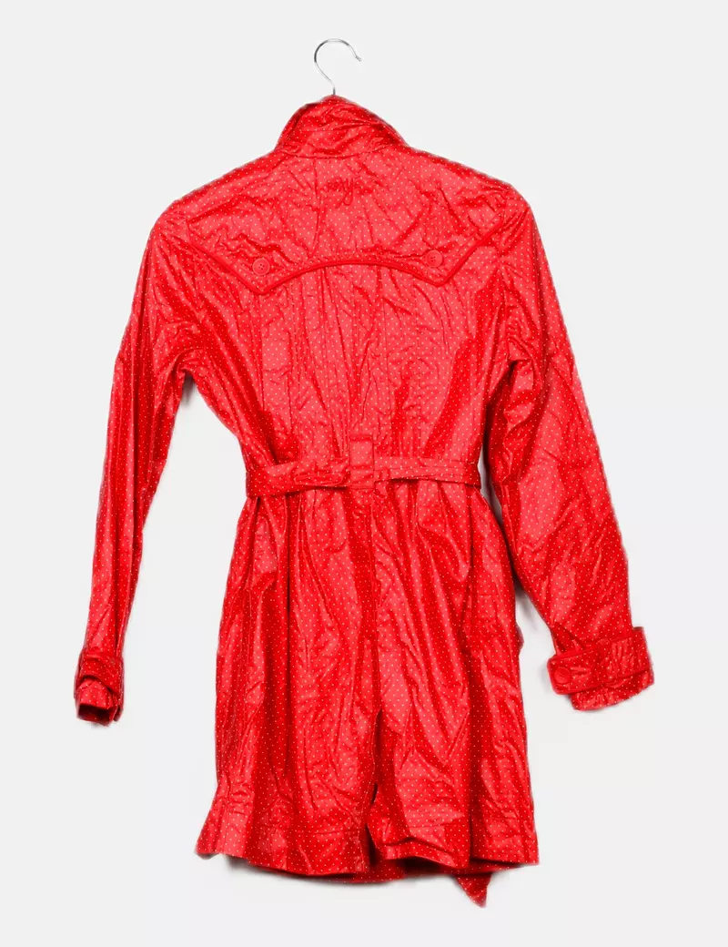 Roxy Impermeable rojo dots
