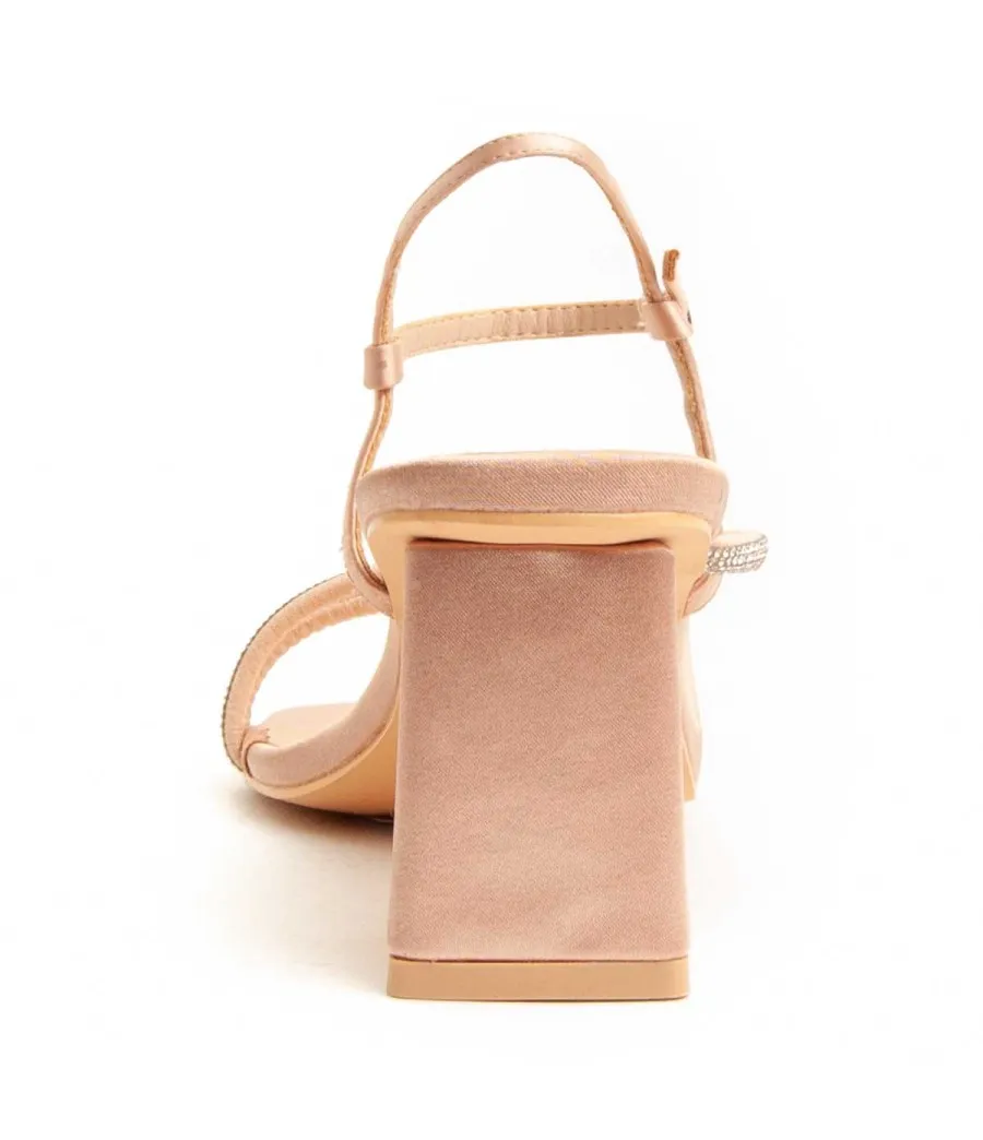 Sandalia Con Tacón Para Mujer.  Montevita  Sanndarey  90489 Rosa