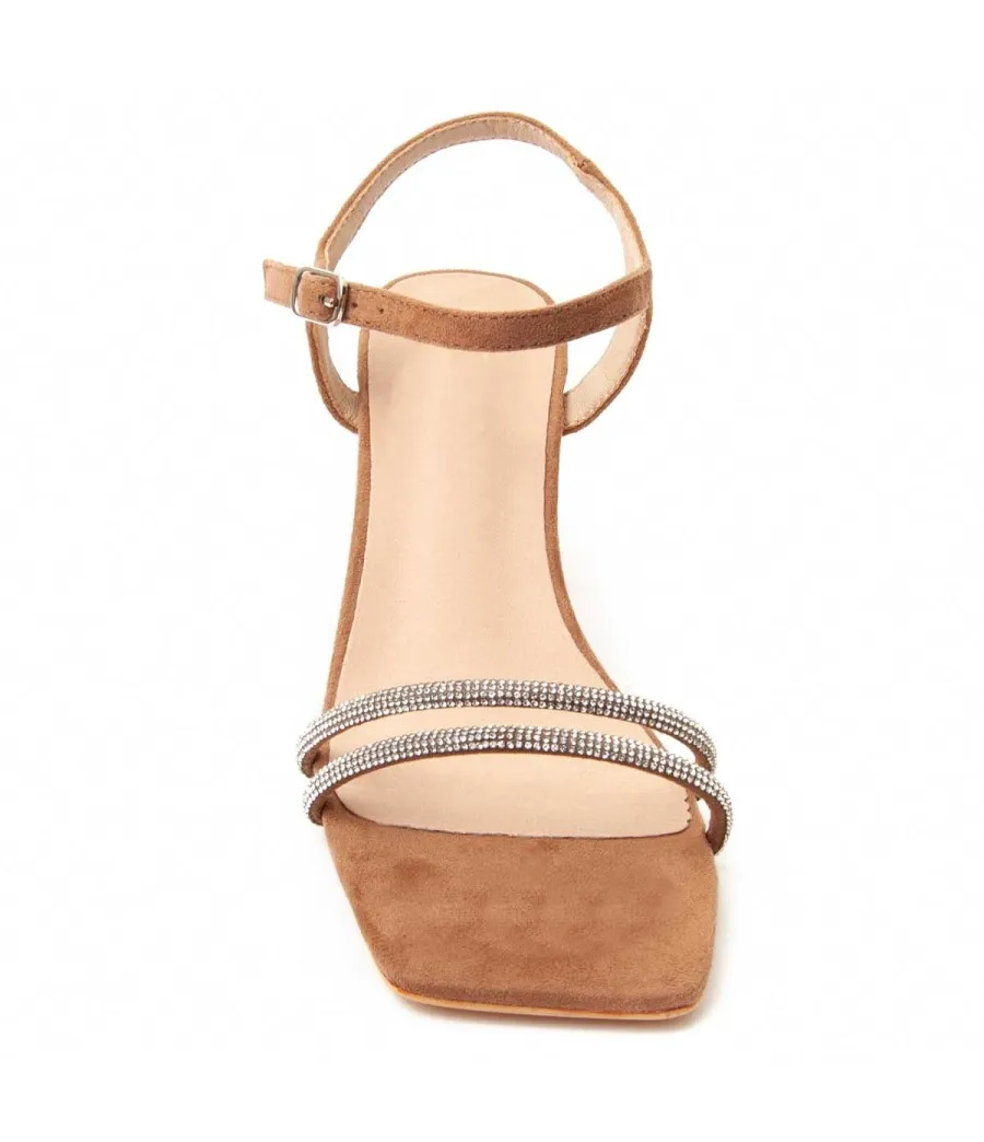 Sandalia Con Tacón Para Mujer.  Montevita  Sanndarey10  90522 Marrón