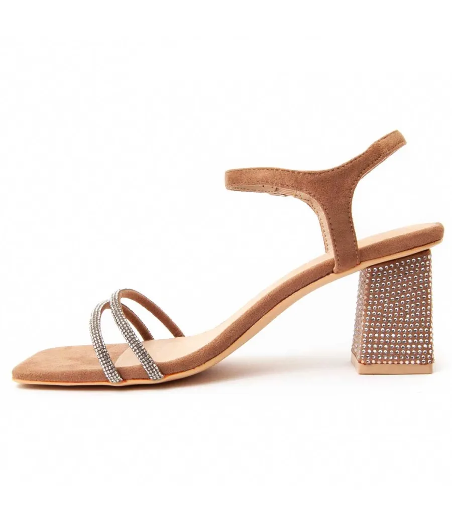 Sandalia Con Tacón Para Mujer.  Montevita  Sanndarey10  90522 Marrón