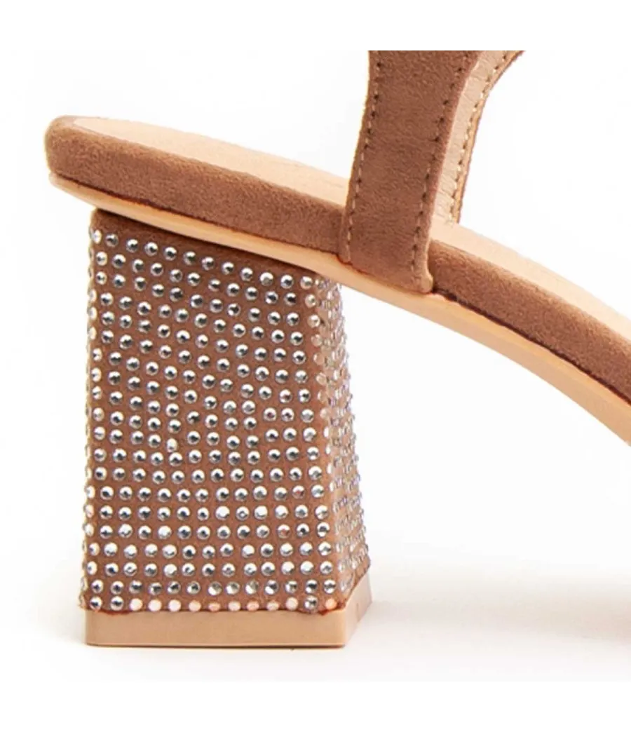Sandalia Con Tacón Para Mujer.  Montevita  Sanndarey10  90522 Marrón