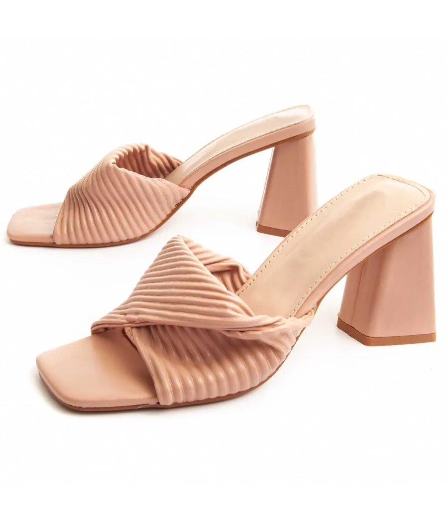 Sandalia De Tacón Para Mujer  Montevita  Andalita  87257 Rosa