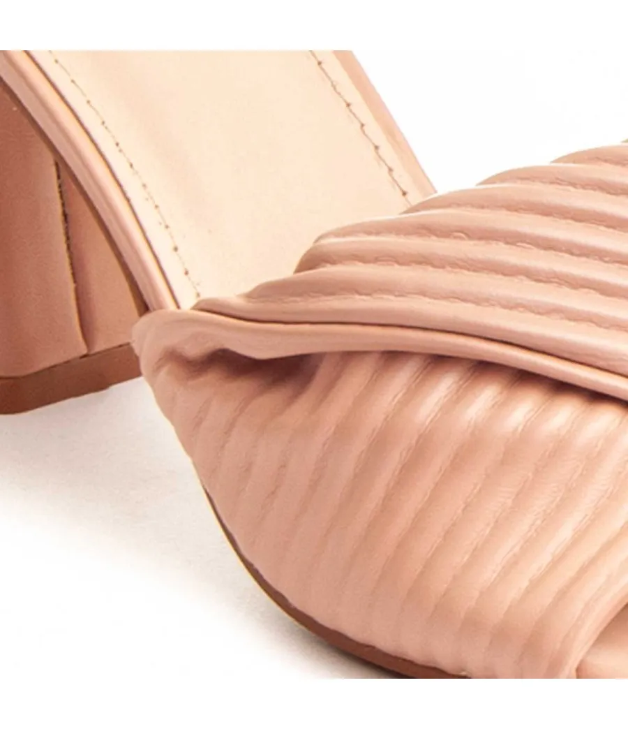 Sandalia De Tacón Para Mujer  Montevita  Andalita  87257 Rosa
